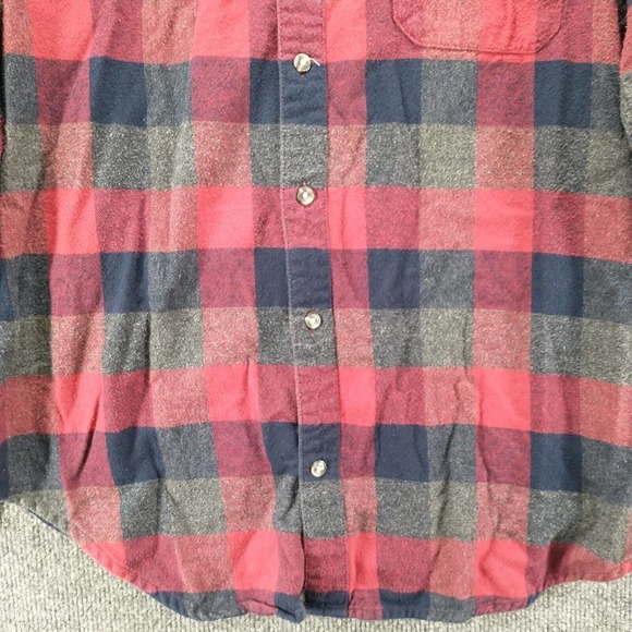 Tallwoods Bruno Milano Men's Flannel Button-Up Shirt Multi Small Check Cotton - Picture 4 of 13